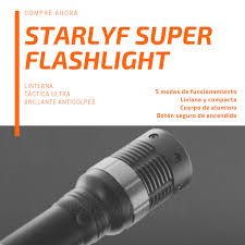 Starlyf Super Flashlight - lanterna poderosa - como aplicar - Amazon - efeitos secundarios